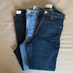 Everlane Skinny High Rise Curvy Jeans (bundle)